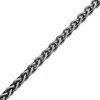 Thumbnail Image 0 of Vera Wang Men 6.0mm Oxidized Wheat Chain Bracelet in Sterling Silver - 8.5"