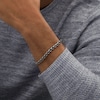 Thumbnail Image 1 of Vera Wang Men 6.0mm Oxidized Wheat Chain Bracelet in Sterling Silver - 8.5"