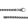 Thumbnail Image 3 of Vera Wang Men 6.0mm Oxidized Wheat Chain Bracelet in Sterling Silver - 8.5"