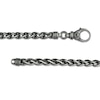 Thumbnail Image 2 of Vera Wang Men 6.0mm Oxidized Wheat Chain Bracelet in Sterling Silver - 8.5"