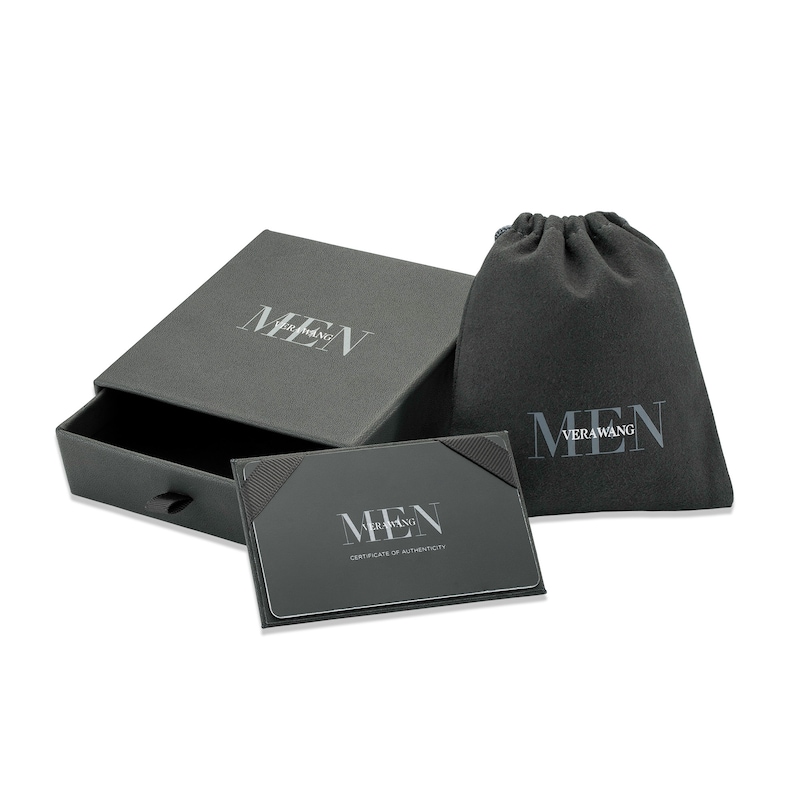 Main Image 4 of Vera Wang Men 6.0mm Oxidized Wheat Chain Bracelet in Sterling Silver - 8.5"