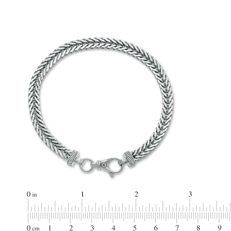 Zales Vera Wang Men 6.2mm Solid Cuban Link Chain Bracelet in Sterling Silver - 8.5