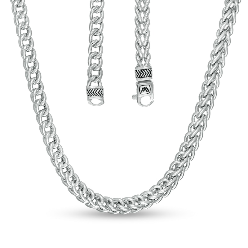 Zales Vera Wang Men 6.2mm Solid Cuban Link Chain Necklace in Sterling Silver - 22