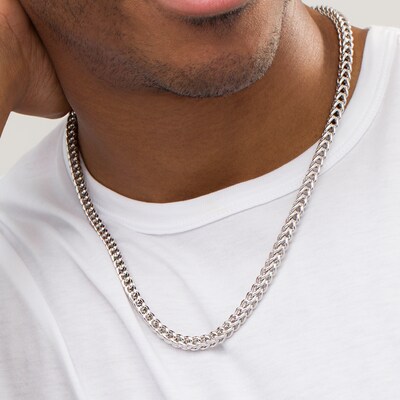 Men's Squared Silver Chain – Nialaya Jewelry