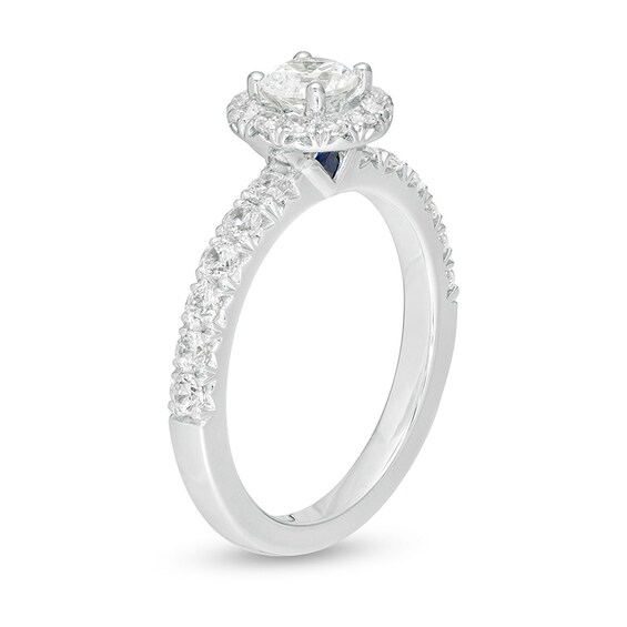 Vera Wang Love Collection 1 CT. T.w. Diamond Frame Engagement Ring in 14K White Gold