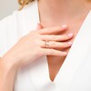Thumbnail Image 2 of 1/6 CT. T.W. Diamond Criss-Cross Concave Ring in 10K Rose Gold