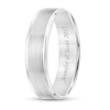 Thumbnail Image 2 of Men's 6.0mm Engravable Multi-Groove Comfort-Fit Wedding Band in Platinum (1 Line)