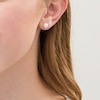 Thumbnail Image 2 of IMPERIAL® 6.5-7.0mm Akoya Cultured Pearl and 1/20 CT. T.W. Diamond Stud Earrings in 14K Gold