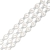 Thumbnail Image 0 of IMPERIAL® Cultured Freshwater Pearl and Diamond-Cut Bead Triple Strand Bracelet with Sterling Silver Clasp - 7.25"