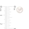 Thumbnail Image 3 of IMPERIAL® 7.5-8.0mm Akoya Cultured Pearl Stud Earrings in 14K Gold