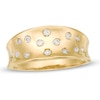 Thumbnail Image 0 of 1/6 CT. T.W. Diamond Scatter Concave Ring in 10K Gold