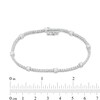 Thumbnail Image 4 of 2 CT. T.W. Diamond Station Bracelet in 10K White Gold