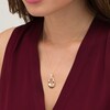 Thumbnail Image 2 of 1/4 CT. T.W. Diamond Doorknocker Pendant in 10K Gold
