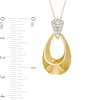 Thumbnail Image 3 of 1/4 CT. T.W. Diamond Doorknocker Pendant in 10K Gold