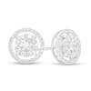 Thumbnail Image 1 of 1/2 CT. T.W. Composite Diamond Frame Stud Earrings in 10K White Gold