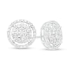 Thumbnail Image 0 of 1 CT. T.W. Composite Diamond Frame Stud Earrings in 10K White Gold