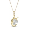 Thumbnail Image 1 of 1/20 CT. T.W. Diamond Unicorn Charm in 10K Gold