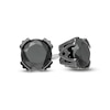 Thumbnail Image 0 of Vera Wang Men 2 CT. T.W. Black Diamond Solitaire Stud Earrings in Sterling Silver with Black Ruthenium