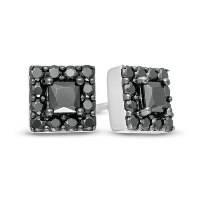 Select Gifts Sterling Silver Black Shell Shirt Studs 