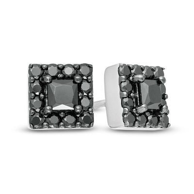 Select Gifts Sterling Silver Black Shell Shirt Studs 