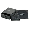 Vera Wang Men 3/4 CT. T.W. Composite Black Diamond Round Stud Earrings in Sterling Silver and Black Rhodium