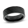 Thumbnail Image 1 of Men's 8.0mm Wood Grain Textured Wedding Band in Black IP Tantalum - Size 10