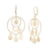 Thumbnail Image 1 of Diamond-Cut Chandelier Disc Drop Earrings in 10K Gold