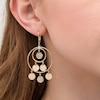 Thumbnail Image 2 of Diamond-Cut Chandelier Disc Drop Earrings in 10K Gold