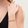 Thumbnail Image 2 of Tilted Marquise Multi-Gemstone Bracelet in Sterling Silver with 18K Gold Plate - 7.25"