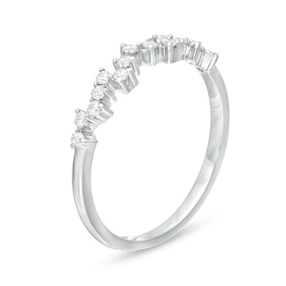 1/5 CT. T.w. Diamond Scatter Anniversary Band in 10K White Gold