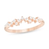 1/5 CT. T.W. Diamond Scatter Anniversary Band in 10K Rose Gold