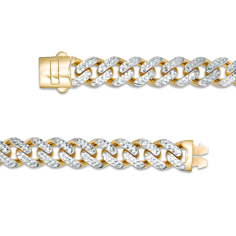 Zales Men's 9.2mm Cuban Link Bracelet in 10K Gold - 9.0