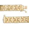 Thumbnail Image 3 of 9.5mm Textured Basket Weave Link Necklace in 14K Gold - 17"