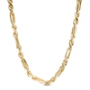 Thumbnail Image 1 of Made in Italy 4.3mm Diamond-Cut Figarope Chain Necklace in Hollow 14K Gold - 22"
