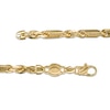 Thumbnail Image 4 of Made in Italy 4.3mm Diamond-Cut Figarope Chain Necklace in Hollow 14K Gold - 22"