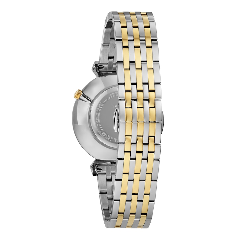 Main Image 3 of Men's Bulova Regatta Two-Tone Watch with White Dial (Model: 98A233)