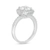 Thumbnail Image 3 of Cushion-Cut Lab-Created White Sapphire Frame Three-Piece Set in Sterling Silver