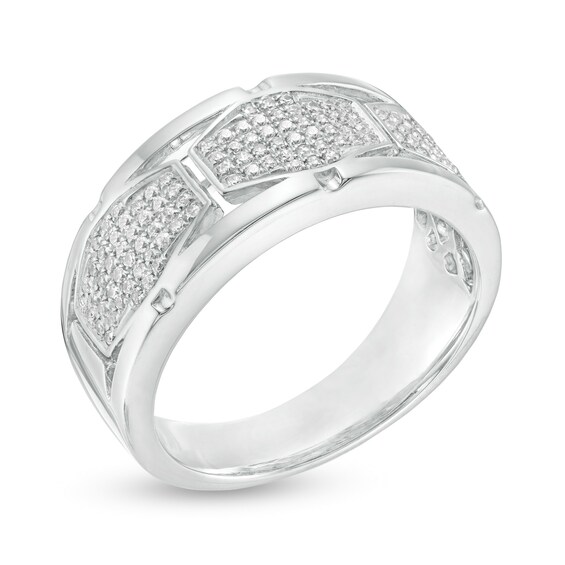 3/8 CT. T.w. Composite Diamond Open Shank Ring in 10K White Gold