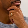 Thumbnail Image 2 of 1/2 CT. T.W. Black Diamond Beaded Multi-Row Ring in 10K Gold