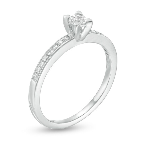 1/6 CT. T.w. Diamond Promise Ring in Sterling Silver