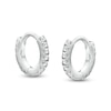 Thumbnail Image 1 of 1/6 CT. T.W. Diamond Hoop Earrings in 10K White Gold