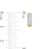 Thumbnail Image 3 of 1/4 CT. T.W. Diamond Multi-Row Hoop Earrings in 10K Gold