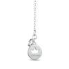 Thumbnail Image 1 of Enchanted Disney Mulan 1/10 CT. T.W. Diamond Butterfly Necklace in Sterling Silver and 10K Rose Gold