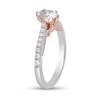 Thumbnail Image 2 of Enchanted Disney Anna 3/4 CT. T.W. Oval Diamond Vintage-Style Engagement Ring in 14K Two-Tone Gold