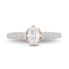 Thumbnail Image 3 of Enchanted Disney Anna 3/4 CT. T.W. Oval Diamond Vintage-Style Engagement Ring in 14K Two-Tone Gold