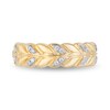 Thumbnail Image 2 of Enchanted Disney Anna 1/10 CT. T.W. Diamond Wheat Wedding Band in 14K Gold