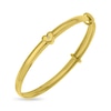 Thumbnail Image 0 of Baby's First Diamond Accent Heart Slider Engravable Name Bangle in 10K Gold (1 Line) - 6.25"