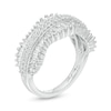 Thumbnail Image 2 of Marilyn Monroe™ Collection 1 CT. T.W. Baguette and Round Diamond Concave Ring in 10K White Gold