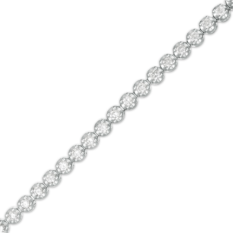 Marilyn Monroe™ Collection 2 CT. T.W. Diamond Tennis Bracelet in 10K White Gold