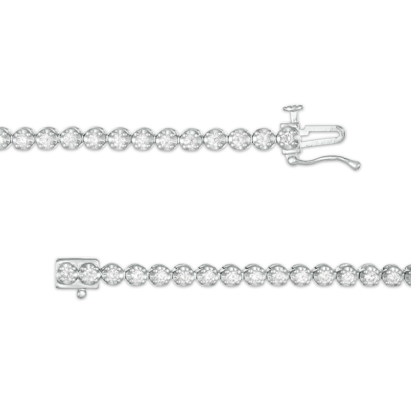 Marilyn Monroe™ Collection 2 CT. T.W. Diamond Tennis Bracelet in 10K White Gold